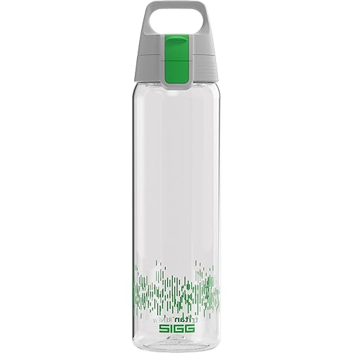 SIGG - Tritan Water Bottle - Total Clear ONE MyPlanet Green - Suitable For Carbonated Beverages - Dishwasher Safe - Leakproof - Lightweight - Scratch Resistant - BPA Free - 25 oz